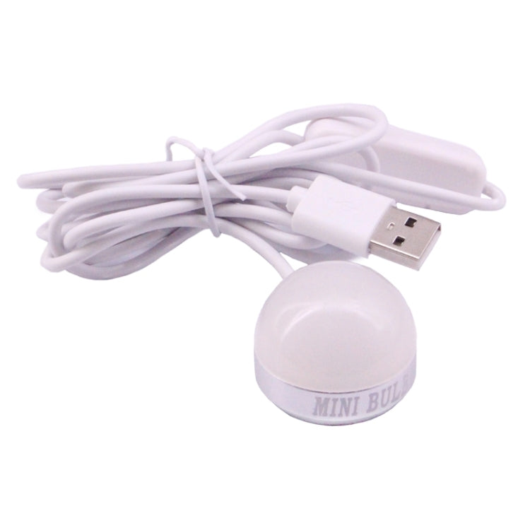 2W USB LED Light Bulb with Magnetic & Cable, USB-2W-WW 5V 140-150Lumens 6 LED - USB Light by buy2fix | Online Shopping UK | buy2fix