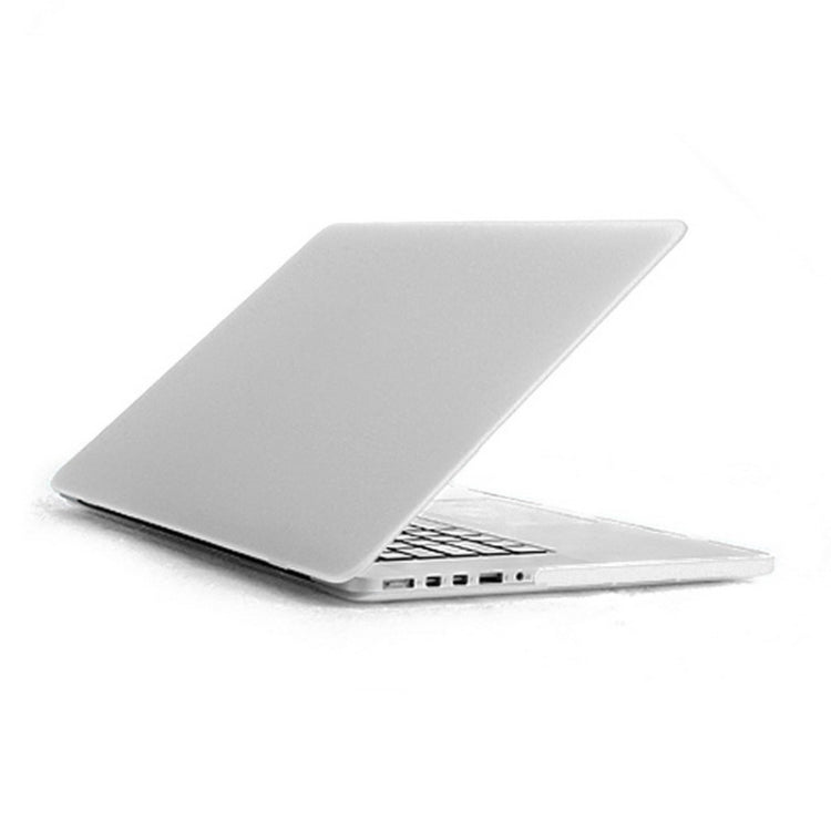 ENKAY for MacBook Pro Retina 13.3 inch (US Version) / A1425 / A1502 4 in 1 Frosted Hard Shell Plastic Protective Case with Screen Protector & Keyboard Guard & Anti-dust Plugs(White) - MacBook Pro Cases by ENKAY | Online Shopping UK | buy2fix