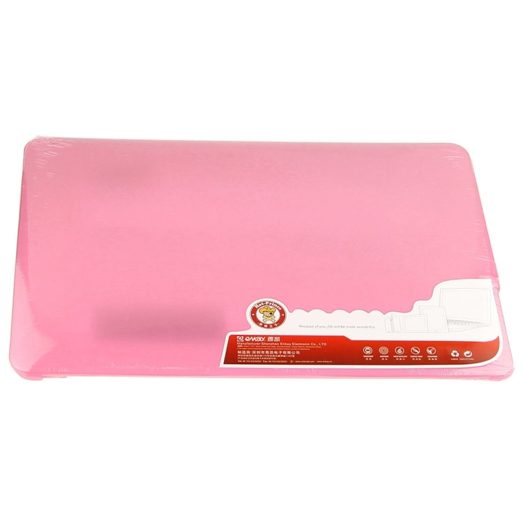 ENKAY for Macbook Air 13.3 inch (US Version) / A1369 / A1466 Hat-Prince 3 in 1 Frosted Hard Shell Plastic Protective Case with Keyboard Guard & Port Dust Plug(Pink) - MacBook Air Cases by ENKAY | Online Shopping UK | buy2fix