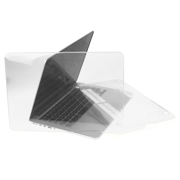 ENKAY for Macbook Pro Retina 15.4 inch (US Version) / A1398 Hat-Prince 3 in 1 Crystal Hard Shell Plastic Protective Case with Keyboard Guard & Port Dust Plug(White) - MacBook Pro Cases by ENKAY | Online Shopping UK | buy2fix