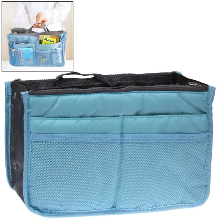 Thicken Portable Multi-function Double Zipper Cosmetic Bag, Storage Bag in Bag (Blue) - Storage Bags by buy2fix | Online Shopping UK | buy2fix