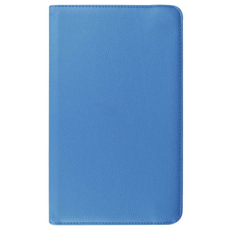 Litchi Texture Horizontal Flip Solid Color Leather Case with 360 Degrees Rotation Holder for Galaxy Tab E 9.6 / T560 / T561(Blue) - Other Galaxy Tab PC by buy2fix | Online Shopping UK | buy2fix