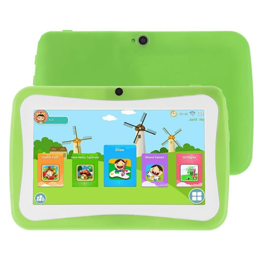 Kids Education Tablet PC, 7.0 inch, 1GB+8GB, Android 4.4.2 Allwinner A33 Quad Core 1.3GHz, WiFi, TF Card up to 32GB, Dual Camera(Green) -  by buy2fix | Online Shopping UK | buy2fix