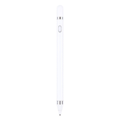 Short Universal Rechargeable Capacitive Touch Screen Stylus Pen with 2.3mm Superfine Metal Nib, For iPhone, iPad, Samsung, and Other Capacitive Touch Screen Smartphones or Tablet PC(White) - Stylus Pen by buy2fix | Online Shopping UK | buy2fix