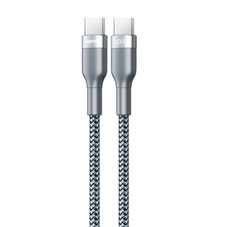 REMAX RC-174C PD 100W USB-C / Type-C to USB-C / Type-C Sury 2 Fast Charging Data Cable, Cable Length: 1m (Silver) - USB-C & Type-C Cable by REMAX | Online Shopping UK | buy2fix