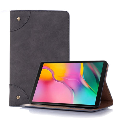 Retro Book Style Horizontal Flip Leather Case for Galaxy Tab A 8 (2019) P200 / P205,  with Holder & Card Slots & Wallet (Grey) - Tab A 8.0 & S Pen (2019) P200/P205 by buy2fix | Online Shopping UK | buy2fix