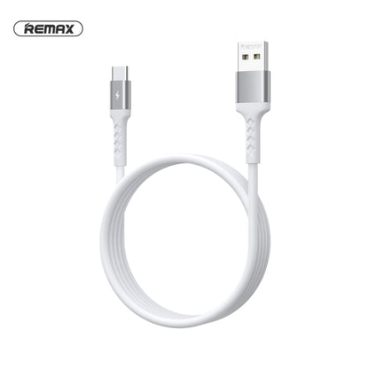 REMAX RC-161a Kayla Series 2.1A USB to USB-C / Type-C Data Cable, Cable Length: 1m (White) - USB-C & Type-C Cable by REMAX | Online Shopping UK | buy2fix