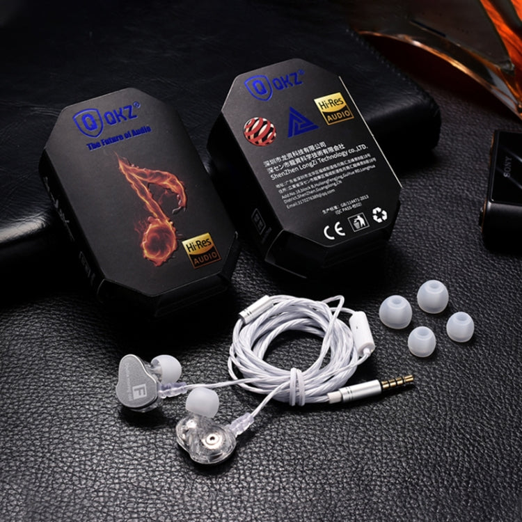 QKZ CK9 HiFi In-ear Four Unit Sports Music Headphones (Transparent) - Sport Earphone by QKZ | Online Shopping UK | buy2fix