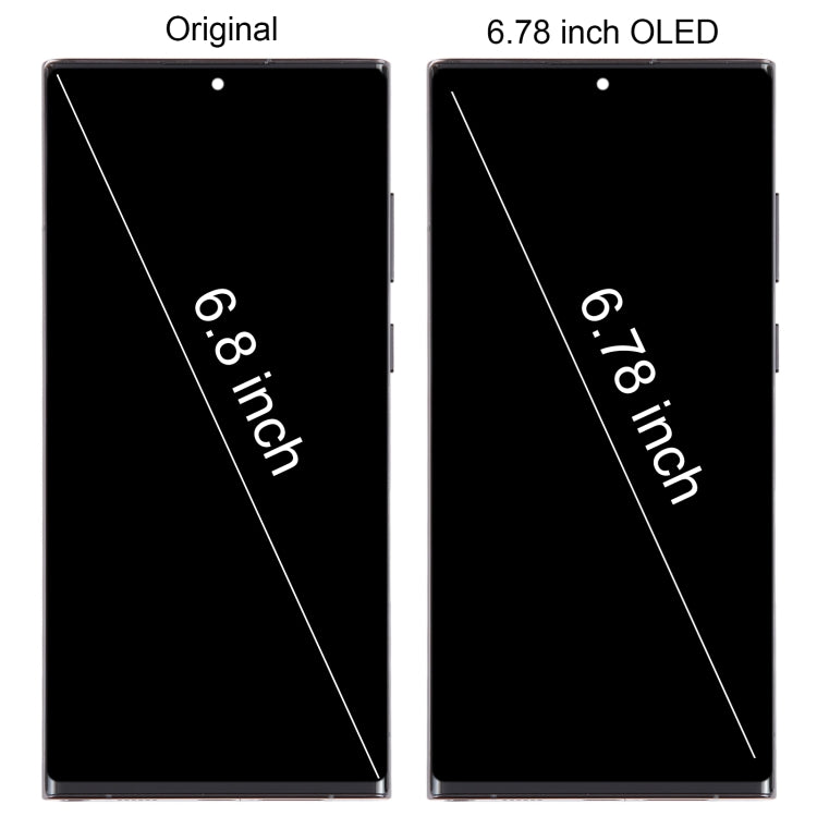 For Samsung Galaxy S22 Ultra 5G SM-S908U US Edition 6.78 inch OLED LCD Screen Digitizer Full Assembly with Frame (Black) - Galaxy S Series Parts by buy2fix | Online Shopping UK | buy2fix