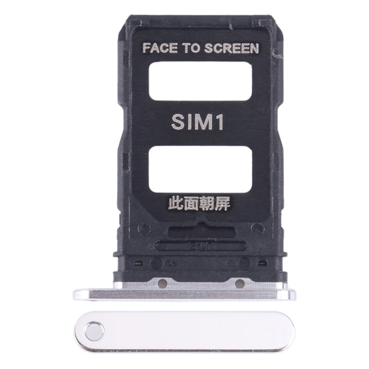 For Xiaomi 14 SIM Card Tray + SIM Card Tray (Silver) - Card Tray by buy2fix | Online Shopping UK | buy2fix