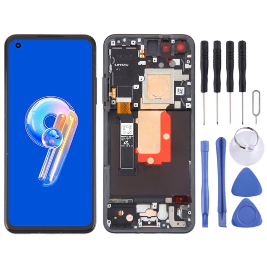 For Asus Zenfone 9 9Z AI2202 Original LCD Screen Digitizer Full Assembly with Frame (Black) - LCD Screen by buy2fix | Online Shopping UK | buy2fix