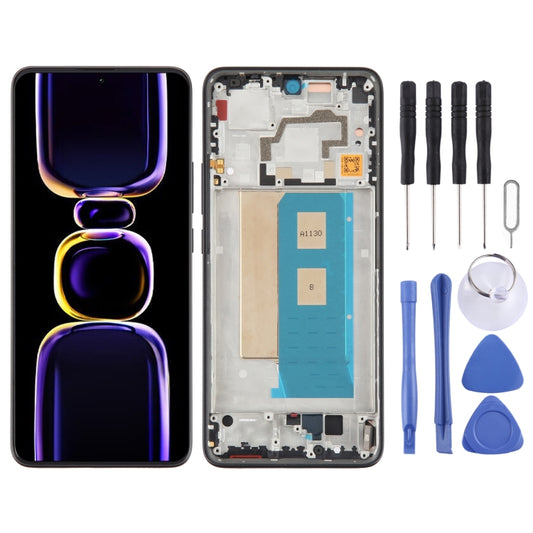 For Xiaomi Redmi K60 Pro Original OLED Material LCD Screen Digitizer Full Assembly with Frame (Black) - LCD Screen by buy2fix | Online Shopping UK | buy2fix