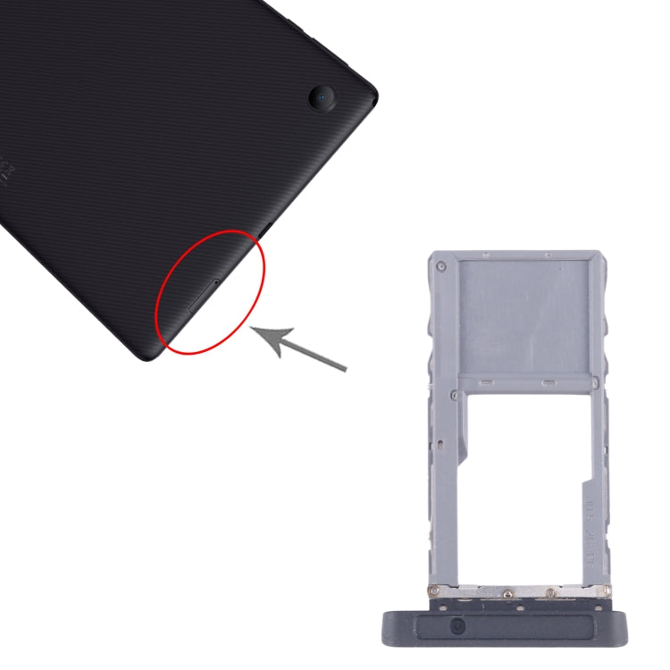 For Alcatel 3T 10 inch 2020 8094 8094X 8094M Micro SD Card Tray (Grey) - Card Tray by buy2fix | Online Shopping UK | buy2fix