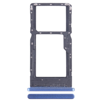 For Alcatel 1L Pro 4065F SIM Card Tray + Micro SD Card Tray (Blue) - Card Tray by buy2fix | Online Shopping UK | buy2fix