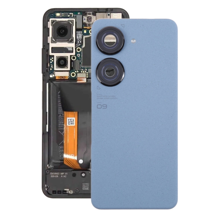 For Asus Zenfone 9 AI2202 Original Battery Back Cover with Camera Lens Cover(Blue) - Back Cover by buy2fix | Online Shopping UK | buy2fix