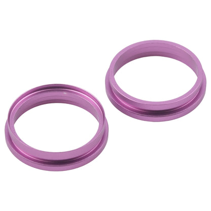 For iPhone 16 Plus 2pcs/set Rear Camera Glass Lens Metal Outside Protector Hoop Ring (Purple) -  by buy2fix | Online Shopping UK | buy2fix