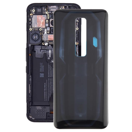 For ZTE nubia Red Magic 7 NX679J Glass Battery Back Cover(Black) - For ZTE by buy2fix | Online Shopping UK | buy2fix