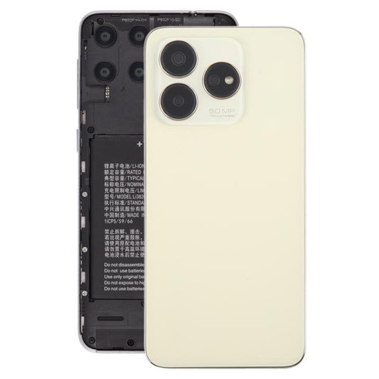 For ZTE Axon 60 / V60 Z2356 Glass Battery Back Cover with Middle Frame / Camera Lens Cover(Gold) - For ZTE by buy2fix | Online Shopping UK | buy2fix