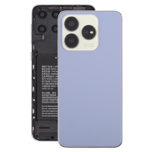 For ZTE Axon 60 / V60 Z2356 Glass Battery Back Cover with Middle Frame / Camera Lens Cover(Purple) - For ZTE by buy2fix | Online Shopping UK | buy2fix