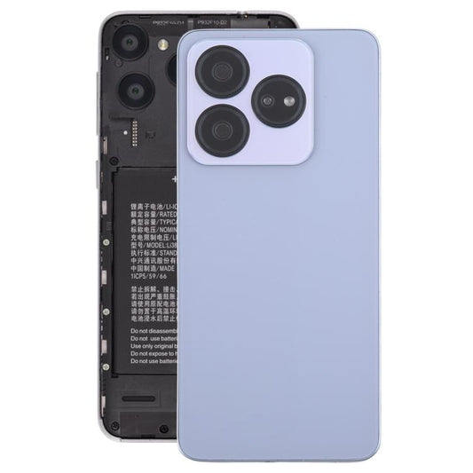 For ZTE Blade V60 Design Z2350 Glass Battery Back Cover with Middle Frame / Camera Lens Cover(Purple) - For ZTE by buy2fix | Online Shopping UK | buy2fix