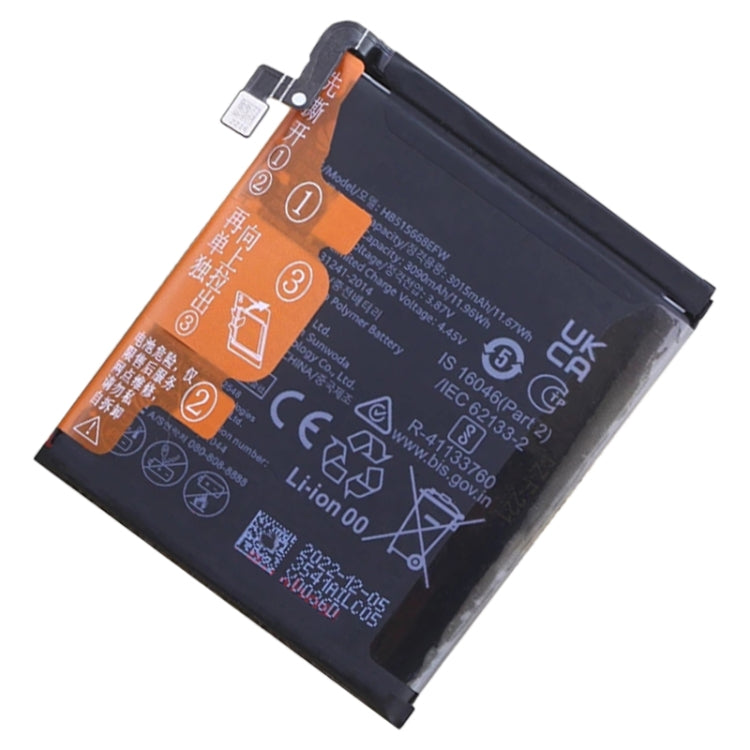 Battery Replacement For Huawei P50 Pocket BAL-AL00 / Pocket S BAL-AL60 HB515668EFW HB513341EFW - For Huawei by buy2fix | Online Shopping UK | buy2fix