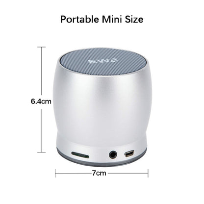 EWA A150 Portable Mini Bluetooth Speaker Wireless Hifi Stereo Strong Bass Music Boom Box Metal Subwoofer, Support Micro SD Card & 3.5mm AUX(Blue) - Desktop Speaker by EWA | Online Shopping UK | buy2fix