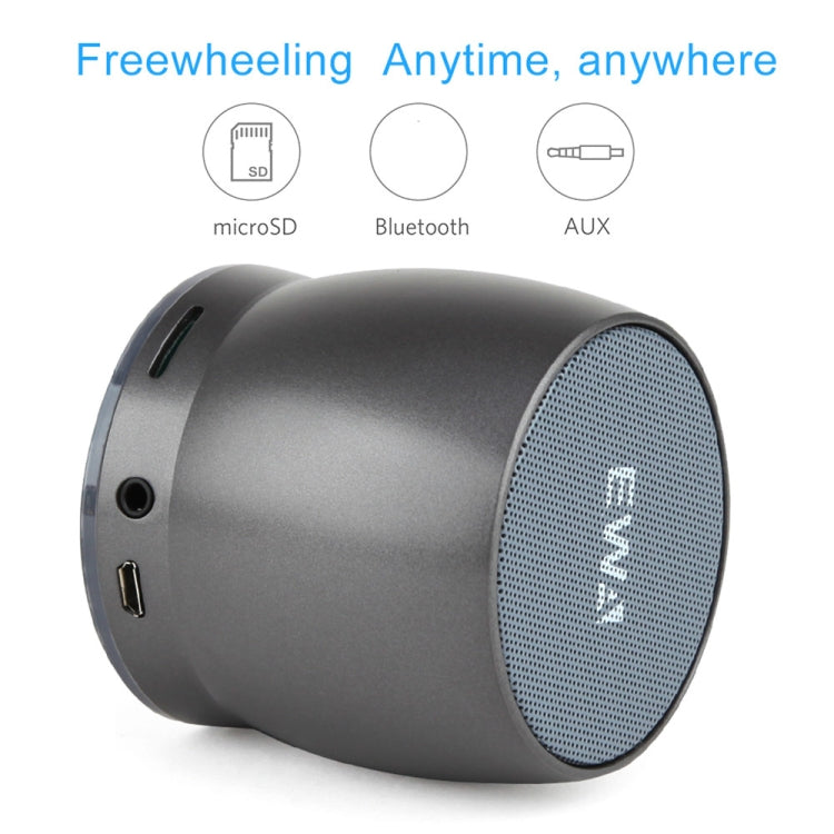 EWA A150 Portable Mini Bluetooth Speaker Wireless Hifi Stereo Strong Bass Music Boom Box Metal Subwoofer, Support Micro SD Card & 3.5mm AUX(Rose Gold) - Desktop Speaker by EWA | Online Shopping UK | buy2fix