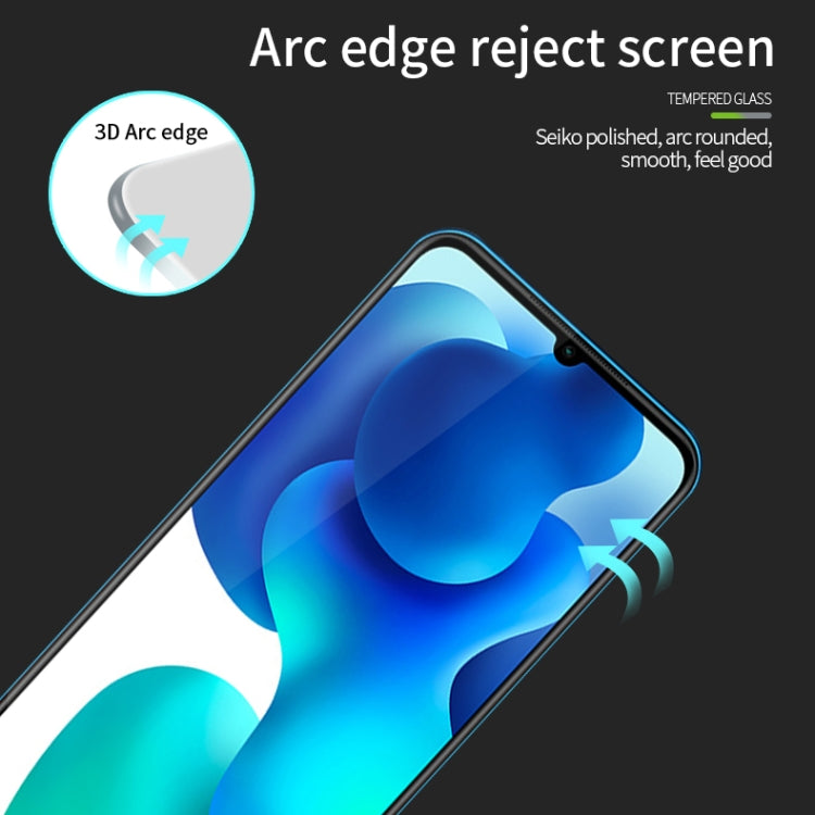 For Xiaomi 10 Lite PINWUYO 9H 3D Curved Full Screen Explosion-proof Tempered Glass Film(Black) -  by PINWUYO | Online Shopping UK | buy2fix