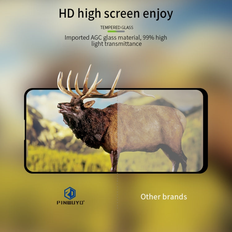 For Huawei Honor Play4 PINWUYO 9H 2.5D Full Screen Tempered Glass Film(Black) - Honor Tempered Glass by PINWUYO | Online Shopping UK | buy2fix