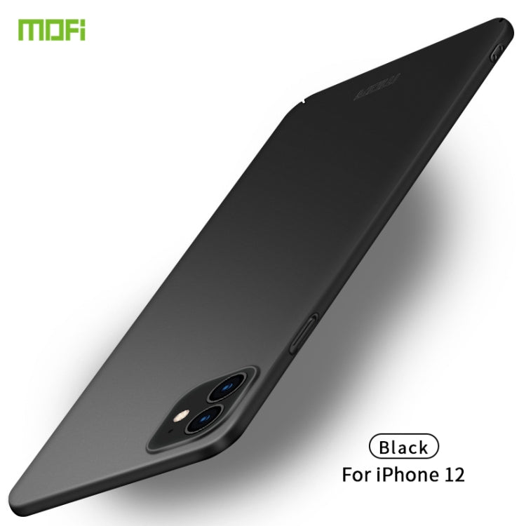 For iPhone 12 mini MOFI Frosted PC Ultra-thin Hard Case(Black) - iPhone 12 mini Cases by MOFI | Online Shopping UK | buy2fix