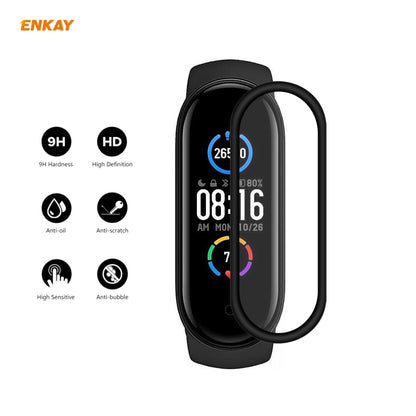 2 PCS For Xiaomi Mi Band 5 ENKAY Hat-Prince 3D Full Screen Soft PC Edge + PMMA HD Screen Protector Film - Screen Protector by ENKAY | Online Shopping UK | buy2fix