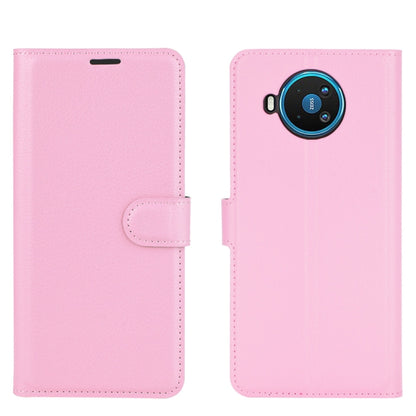 For Nokia 8.3 5G Litchi Texture Horizontal Flip Protective Case with Holder & Card Slots & Wallet(Pink) - Nokia Cases by buy2fix | Online Shopping UK | buy2fix