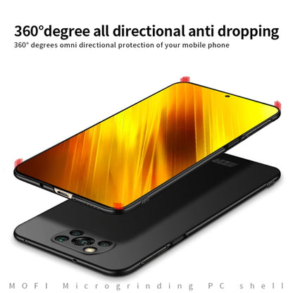 For Xiaomi POCO X3/X3 NFC MOFI Frosted PC Ultra-thin Hard Case(Black) - Xiaomi Cases by MOFI | Online Shopping UK | buy2fix