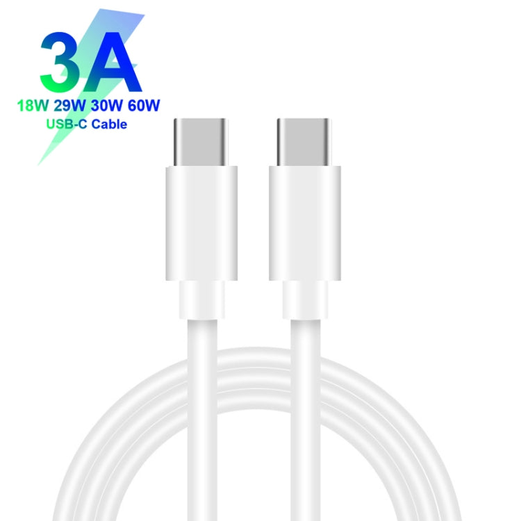 XJ-47 3A USB-C / Type-C to USB-C / Type-C Fast Charging Data Cable, Length: 1m - USB-C & Type-C Cable by buy2fix | Online Shopping UK | buy2fix