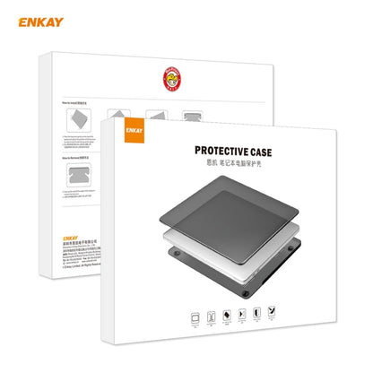 ENKAY 3 in 1 Crystal Laptop Protective Case + EU Version TPU Keyboard Film + Anti-dust Plugs Set for MacBook Pro 13.3 inch A1706 / A1989 / A2159 (with Touch Bar)(Purple) - MacBook Pro Cases by ENKAY | Online Shopping UK | buy2fix