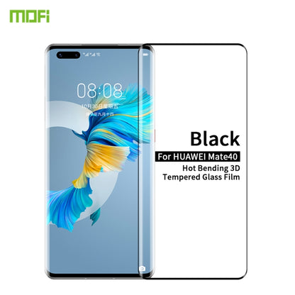 For Huawei Mate 40 MOFI 9H 3D Explosion Proof Hot Bending Full Screen Covered Tempered Glass Film(Black) - Huawei Tempered Glass by MOFI | Online Shopping UK | buy2fix