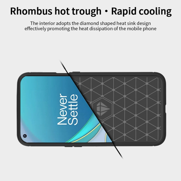 For OnePlus 9 MOFI Gentleness Series Brushed Texture Carbon Fiber Soft TPU Case(Black) - OnePlus Cases by MOFI | Online Shopping UK | buy2fix