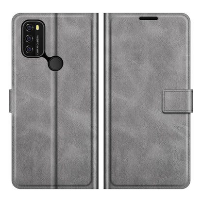 For Blackview A70 Retro Calf Pattern Buckle Horizontal Flip Leather Case with Holder & Card Slots & Wallet(Grey) - More Brand by buy2fix | Online Shopping UK | buy2fix