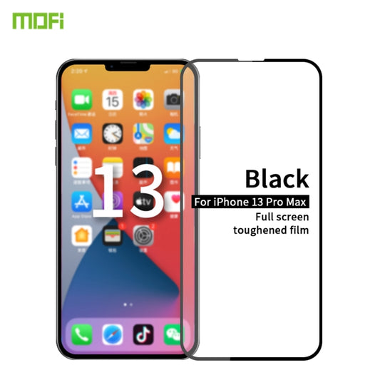 For iPhone 13 Pro Max MOFI 9H 2.5D Full Screen Tempered Glass Film (Black) - iPhone 13 Pro Max Tempered Glass by MOFI | Online Shopping UK | buy2fix