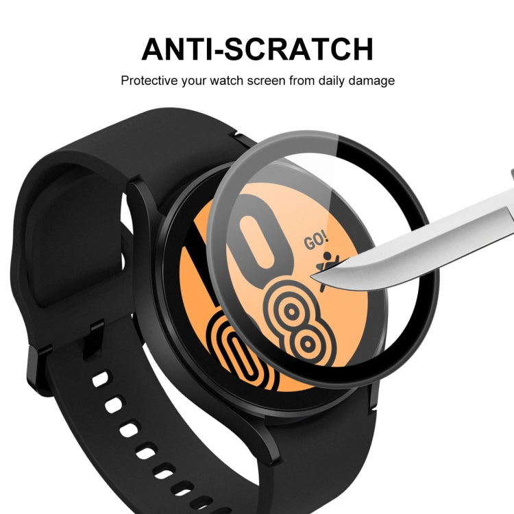 2 PCS For Samsung Galaxy Watch4 44mm ENKAY Hat-Prince 3D Full Coverage Soft PC Edge + PMMA HD Screen Protector Film - Screen Protector by ENKAY | Online Shopping UK | buy2fix