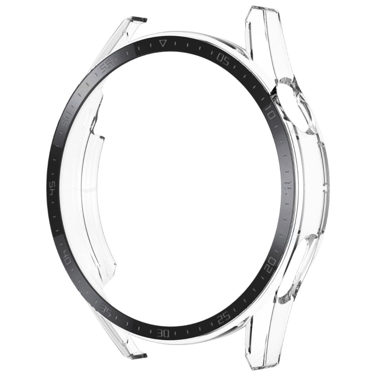 For Huawei Watch GT 3 46mm ENKAY Matte PC Frame + Tempered Glass Protector Case With Scale(Transparent) - Watch Cases by ENKAY | Online Shopping UK | buy2fix