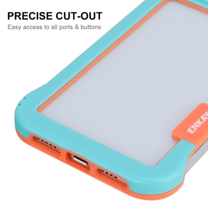 For iPhone 13 Pro Max ENKAY Frameless Hollow Shockproof PC Case (Blue) - iPhone 13 Pro Max Cases by ENKAY | Online Shopping UK | buy2fix