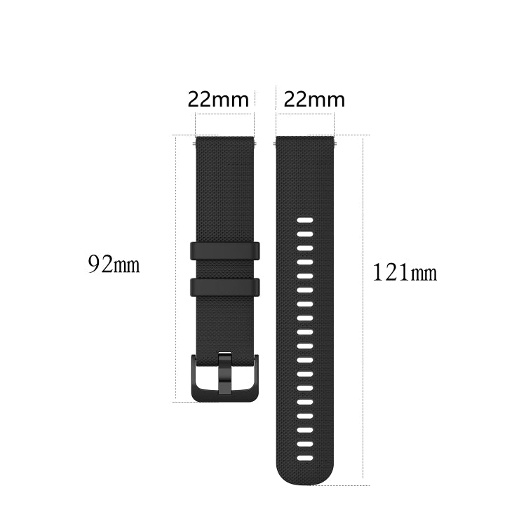 For Xiaomi Watch S1 22mm Checkered Silicone Watch Band(Wine Red) - Watch Bands by buy2fix | Online Shopping UK | buy2fix