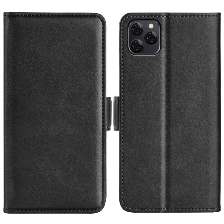 For Blackview A95 Dual-side Magnetic Buckle Leather Phone Case(Black) - More Brand by buy2fix | Online Shopping UK | buy2fix