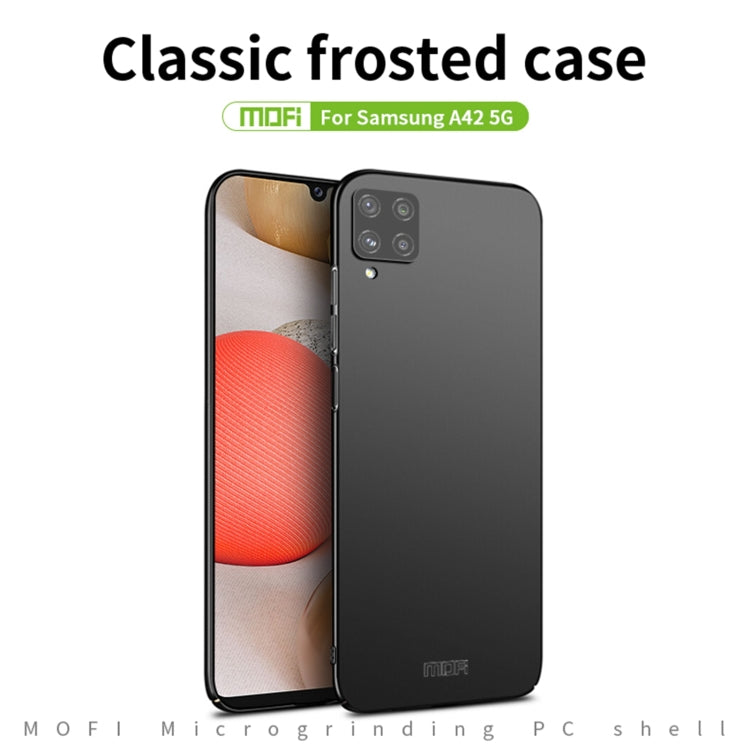 For Samsung Galaxy A42 5G / M42 5G MOFI Frosted PC Ultra-thin Hard Phone Case(Gold) - Galaxy Phone Cases by MOFI | Online Shopping UK | buy2fix