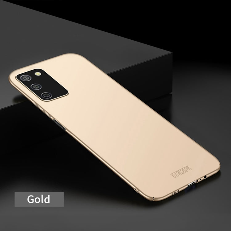 For Samsung Galaxy A02s EU / A03s / M02s / F02s MOFI Frosted PC Ultra-thin Hard Case(Gold) - Galaxy Phone Cases by MOFI | Online Shopping UK | buy2fix
