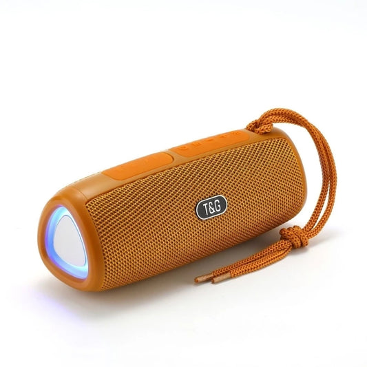 T&G TG344 Portable LED Light TWS Wireless Bluetooth Speaker(Orange) - Desktop Speaker by T&G | Online Shopping UK | buy2fix