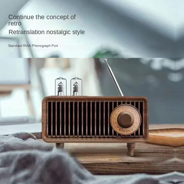 Oneder B9 Retro Indoor Wireless Portable Bluetooth Speaker(Browm) - Desktop Speaker by OneDer | Online Shopping UK | buy2fix