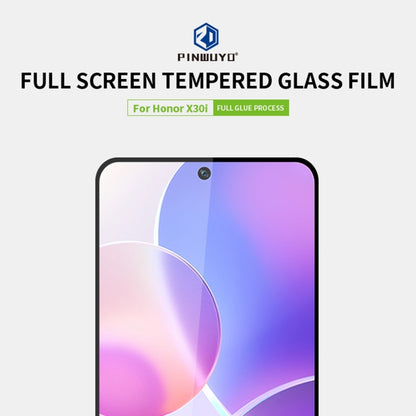 For Honor X30i PINWUYO 9H 2.5D Full Screen Tempered Glass Film(Black) - Honor Tempered Glass by PINWUYO | Online Shopping UK | buy2fix