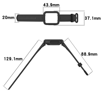 For Xiaomi Redmi Watch 2 Lite Silicone Solid Color Watch Band(Ink Blue) - Watch Bands by buy2fix | Online Shopping UK | buy2fix